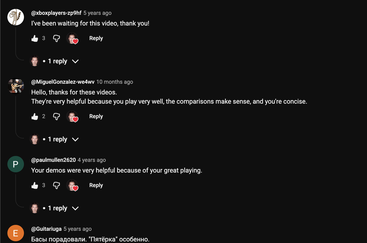 YouTube comment by @xboxplayers-zp9hf under "I Played Every Yamaha TRBX. Most People Buy the Wrong One.": I've been waiting for this video, thank you!