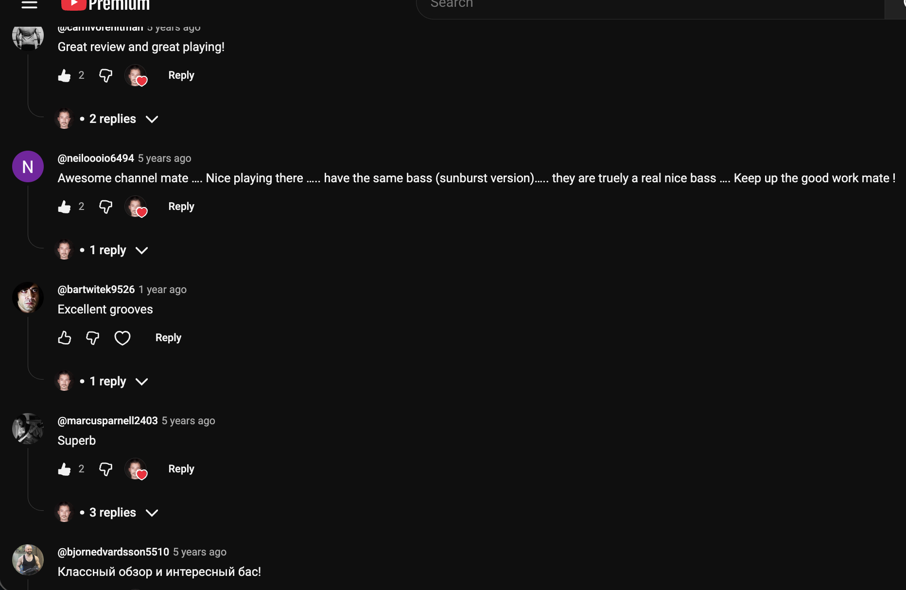 YouTube comment by @neiloooio6494 under "Japan Made a Better P-Bass Than Fender. Fight Me.": Awesome channel mate …. Nice playing there ….. have the same bass (sunburst version)….. they are truely a…