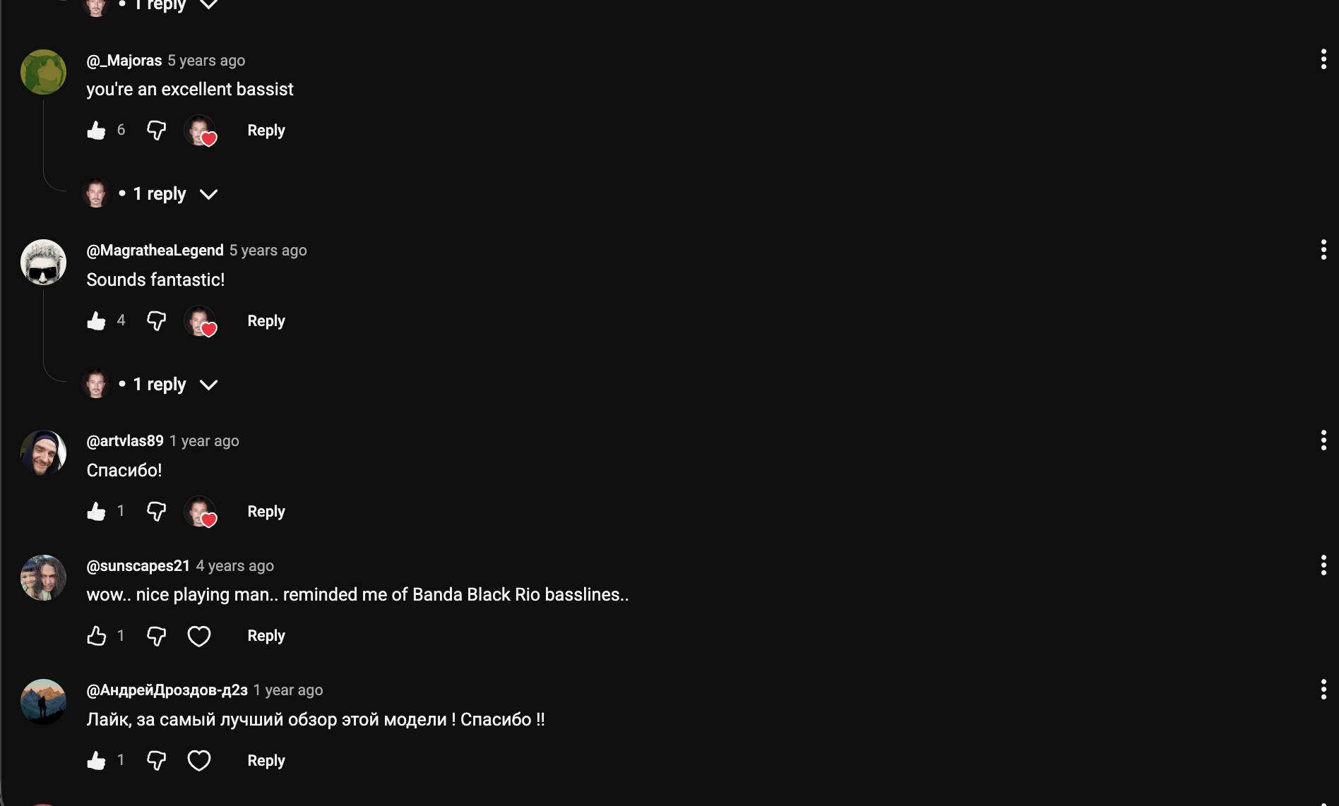 YouTube comment by @_Majoras under "Small Hands? Short Scale Bass Changed Everything for Me.": you're an excellent bassist